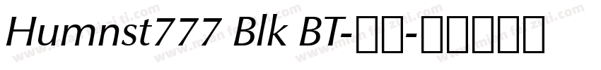 Humnst777 Blk BT-常规字体转换
